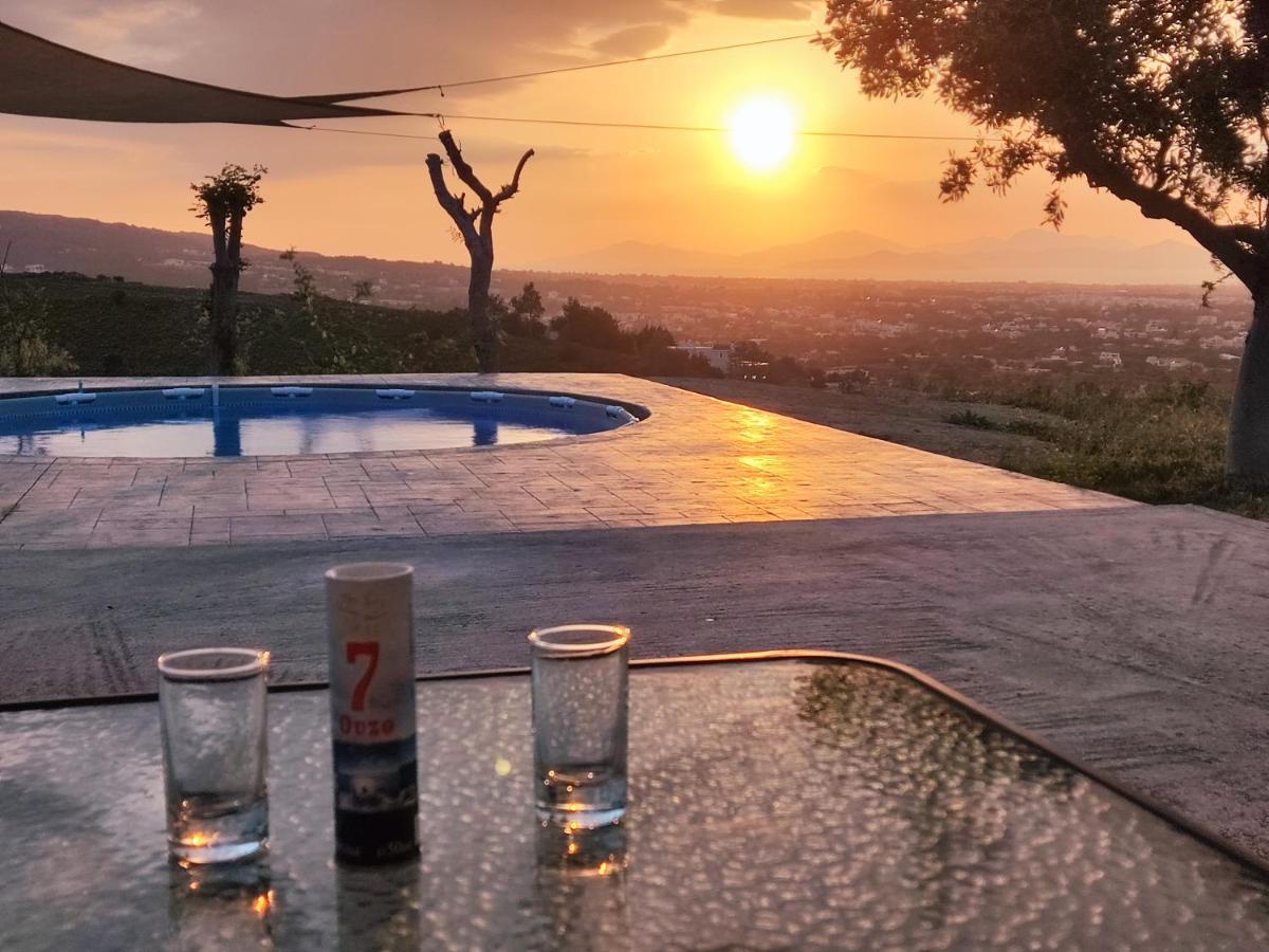 Yiorgos, Amazing Sunset View House Apartment Psalidi  Bagian luar foto